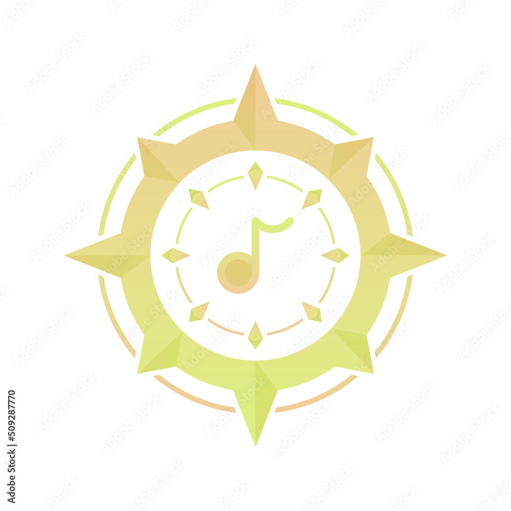 music compass logo gradient design template icon music compass logo gradient design template icon
