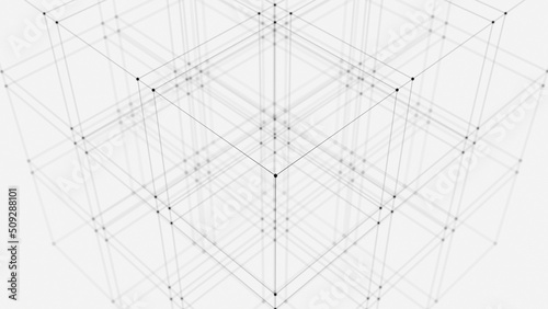 Foto Abstract geometric connect lines and dots
