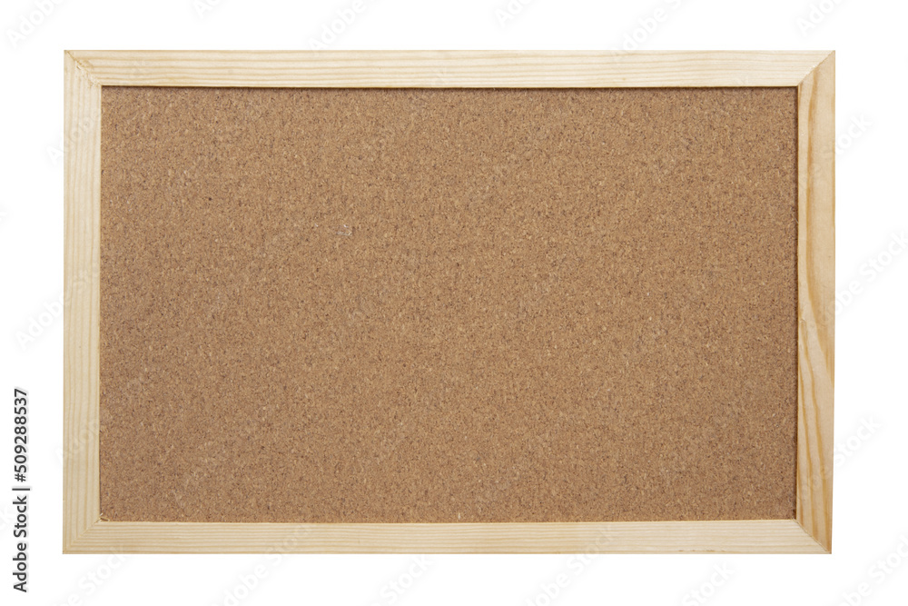Fototapeta premium The cork-board on white background