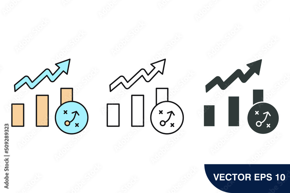 strategy icons symbol vector elements for infographic web strategy icons symbol vector elements for infographic web