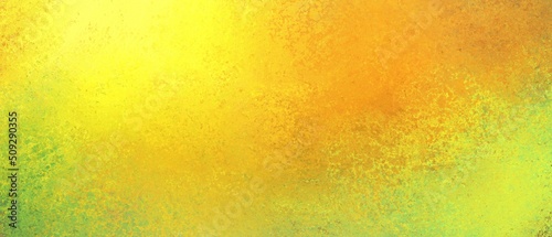 Colorful texture background. Abstract gold yellow green and orange banner. 