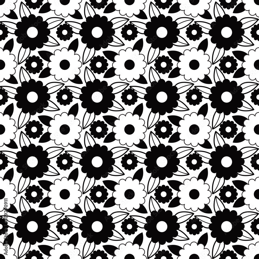 Fototapeta premium Cute little flower seamlass pattern.