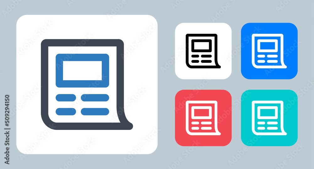 News icon - vector illustration . Articles, News, Newspaper, Article, Paper, Journal, Magazine, Publication, line, outline, flat, icons . News icon - vector illustration . Articles, News, Newspaper, Article, Paper, Journal, Magazine, Publication, line, outline, flat, icons .