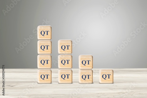 Fotografie Fed with QT with financial,economy management