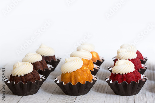 Mini Bundt Cakes with Cream Cheese Icing