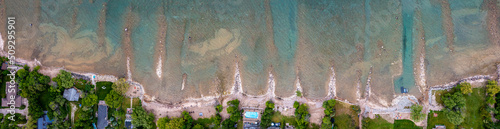 Photography Wasaga Beach  Drone view looking down Seascape panorama