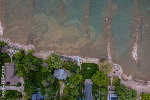 Wasaga Beach  Drone view looking down Seascape photo