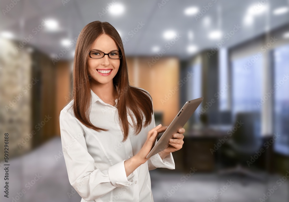 Women owning small business posing. Business concept Women owning small business posing. Business concept