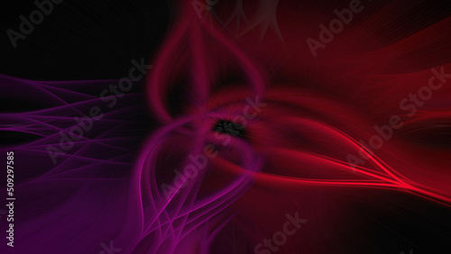 fiery abstract flower. psychedelic bright fire background