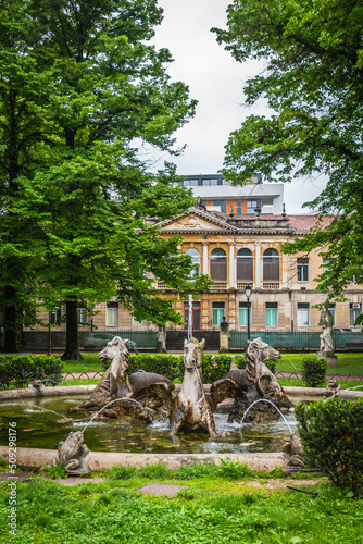 View of the Salvi Garden in Vicenza, Veneto, Italy, Europe, World Heritage Site