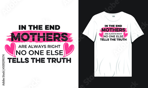 Awesome mother and children t-shirt.
