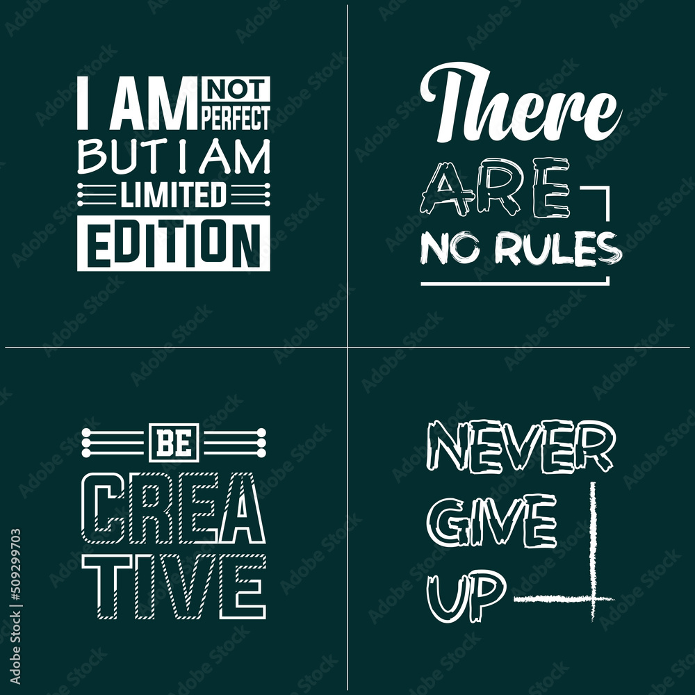 Obraz premium Motivational quotes typography t-shirt design 