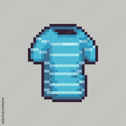 Flexible Editable vector t-shirt pixel art for game development, graphic design, website assets and more.