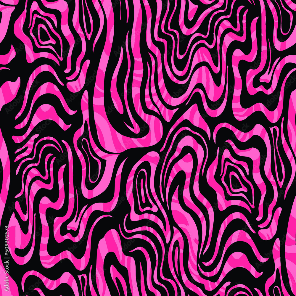 seamless pattern with pink and white stripes
