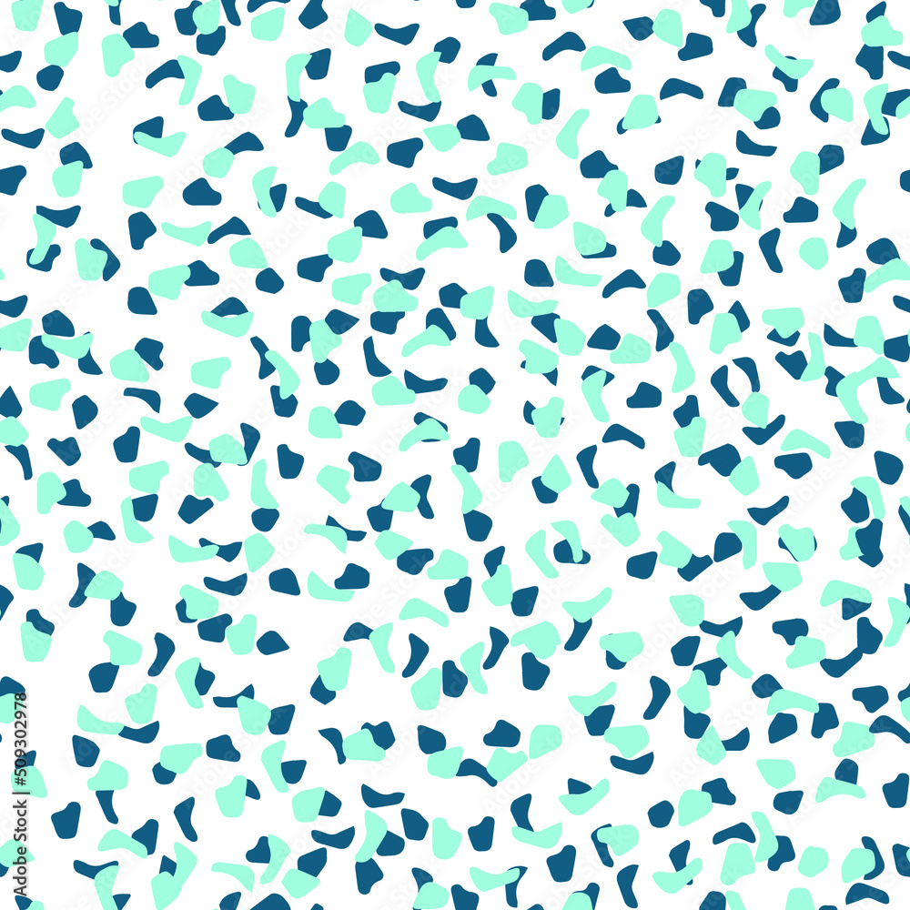 Abstract leopard skin vector seamles pattern irregular brush spots wild animal skin print. Simple irregular geometric design.