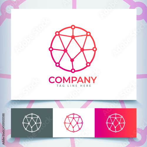 Unique Electronics Logo Template, And Creative Concept With Premium Vector. Best Simple Design And Gradient Colour. 