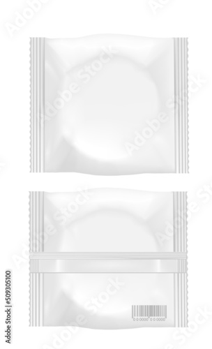 White packaging for round cookies and biscuit