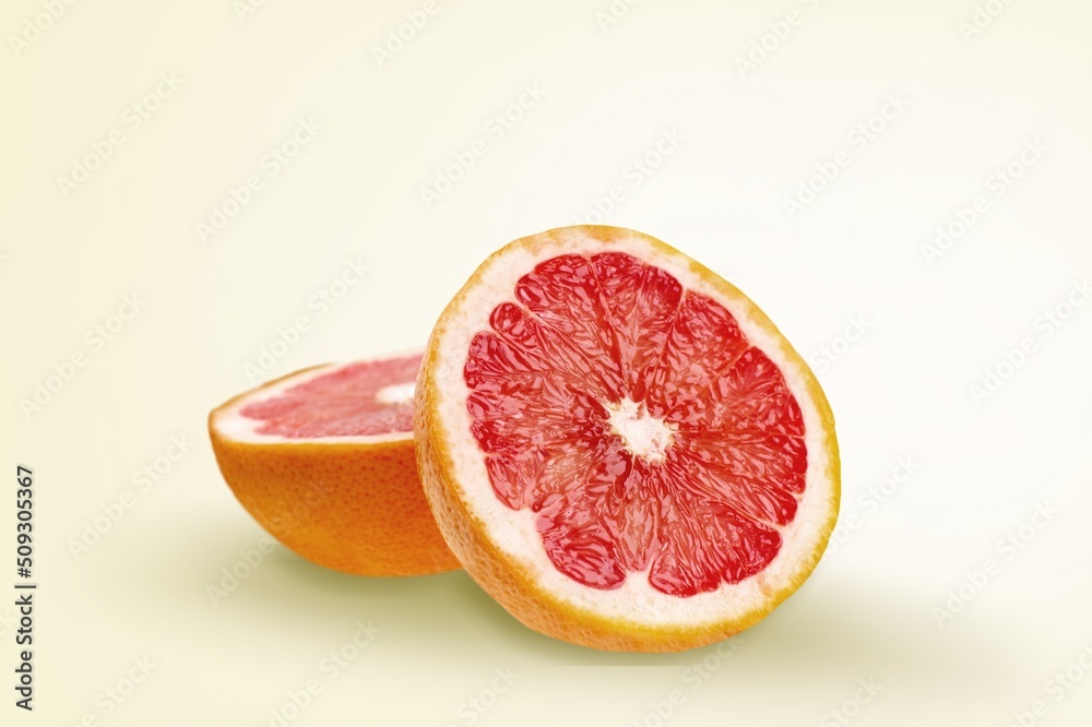 Red oranges path fruit on gradient background. Red oranges path fruit on gradient background.