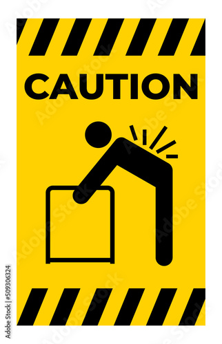 Lifting Hazard May Result In Injury See Safety Manual For Lifting Instructions