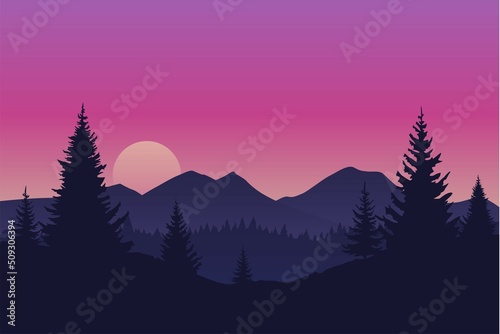 sunrise in mountains © Sergey