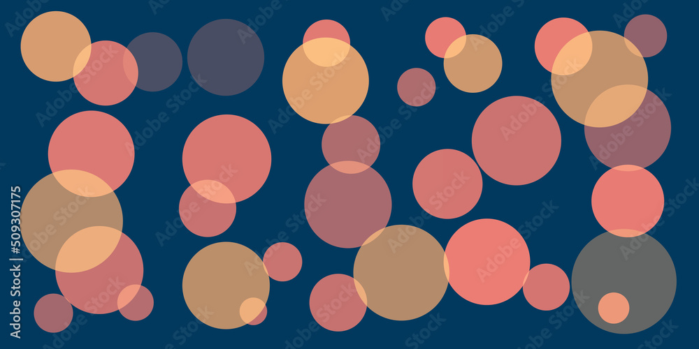 Abstract Wide Scale Red and Brown Minimalist Geometric Texture, Overlapping Translucent Bubbles Pattern on Dark Background - Texture, Vector Design Template Abstract Wide Scale Red and Brown Minimalist Geometric Texture, Overlapping Translucent Bubbles Pattern on Dark Background - Texture, Vector Design Template