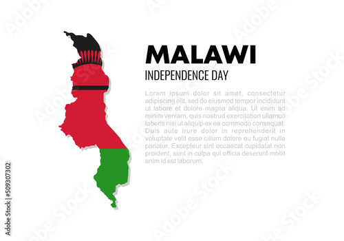 Malawi Independence day background national celebration on July 6th.