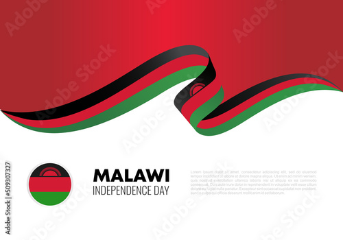 Malawi Independence day background national celebration on July 6th. photo