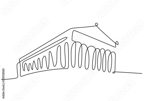 One continuous single line ...