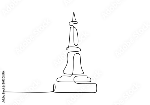 One continuous single line ...