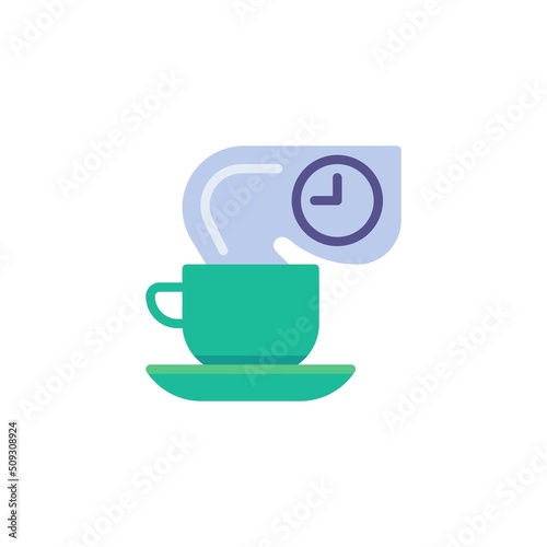 Coffee break flat icon