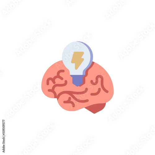 Brainstorming flat icon
