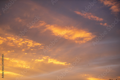 sunset sky with clouds © Dirk