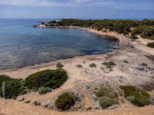 Raco de s Arena beach  Estanyol  Llucmajor  Mallorca  Balearic Islands  Spain