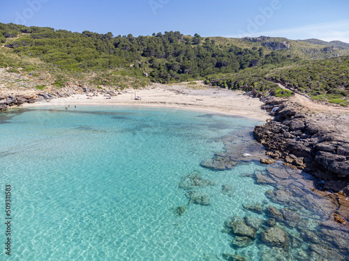 Sa Font Salada beach, protected natural area, capdepera, Mallorca, Balearic Islands, Spain