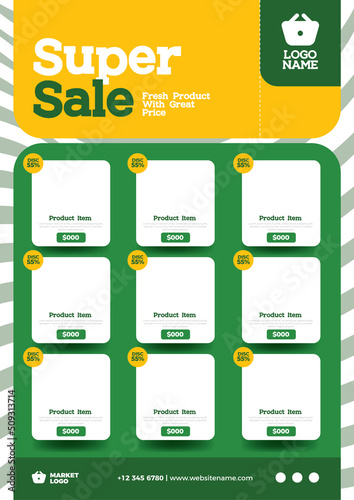organic grocery store product promotion catalog