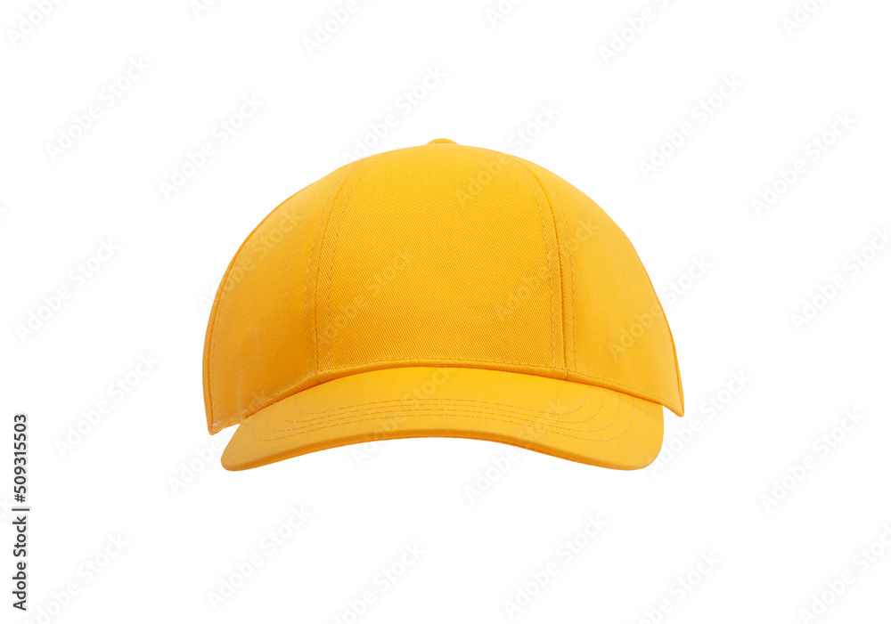 single yellow baseball cap or uniform hat single yellow baseball cap or uniform hat