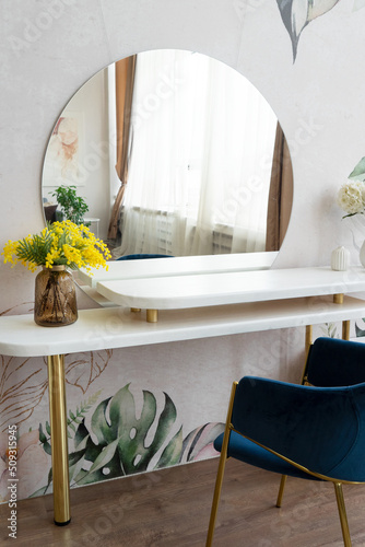 Dressing table with chair photo