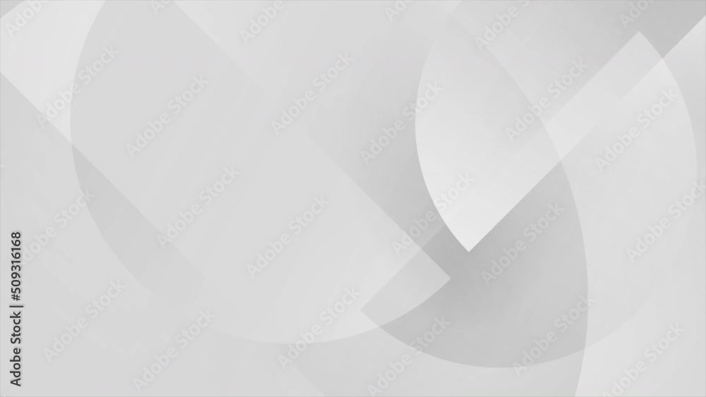 Grey circles abstract futuristic minimal motion background. Seamless looping. Video animation Ultra HD 4K 3840x2160