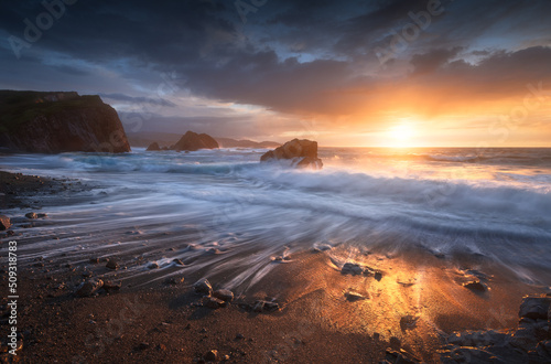 Playa Bozo, Asturias, Spain. photo