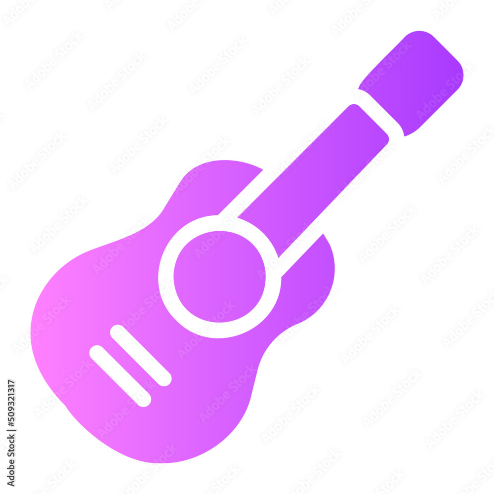 guitar gradient icon guitar gradient icon