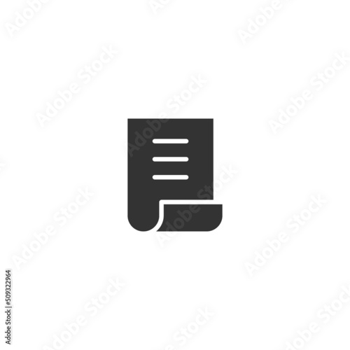 Paper Document Filled Line icon. linear style sign for mobile concept and web design. Paper Document Filled Line vector icon. Symbol, logo illustration. Vector graphic © Guna Studio