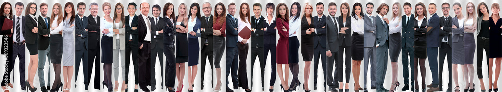 panoramic collage of a large and successful business team panoramic collage of a large and successful business team