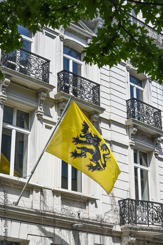 drapeau Flandre Belgique flamand nationaliste photo