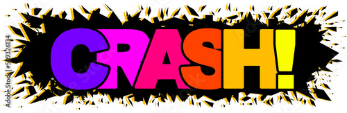 Crash Comic Rainbow Text