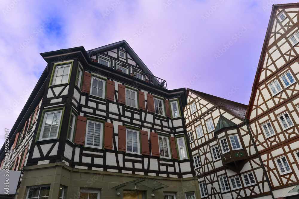 Altstadt Rosenfeld im Zollernalbkreis in Baden-Württemberg