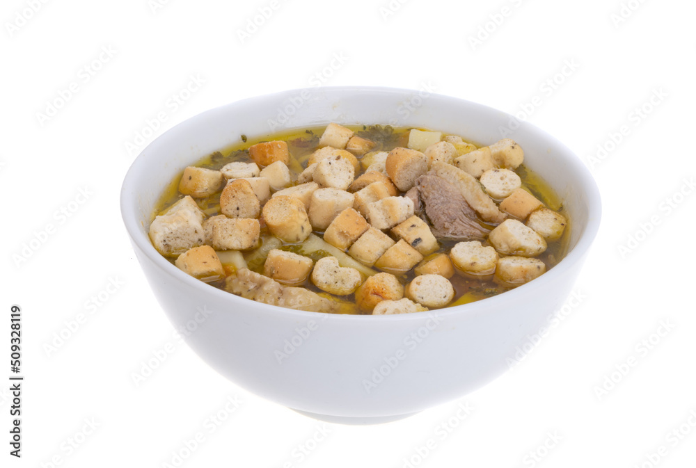 chicken broth isolated chicken broth isolated