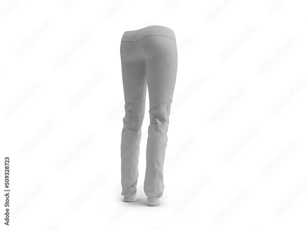 Jogger Sweatpants 3D Illustration Mockup Scene Jogger Sweatpants 3D Illustration Mockup Scene