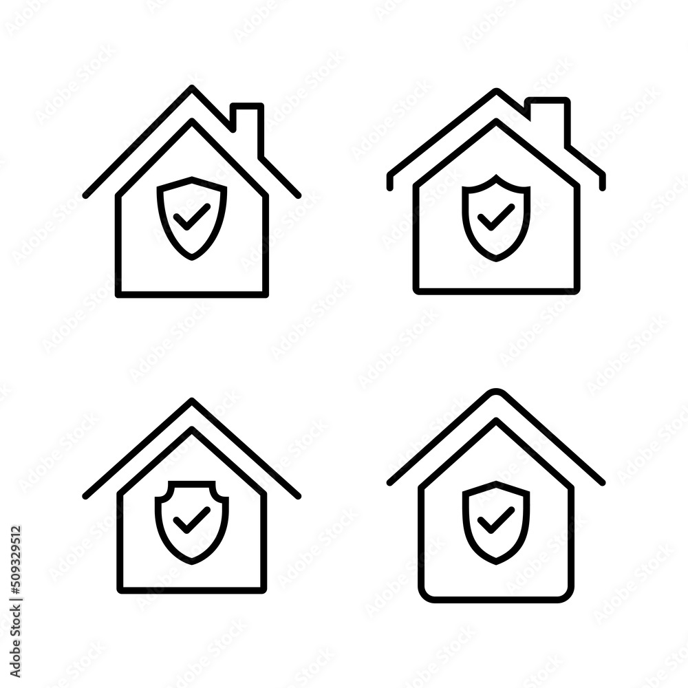 home insurance icon vector. home protection sign and symbol home insurance icon vector. home protection sign and symbol