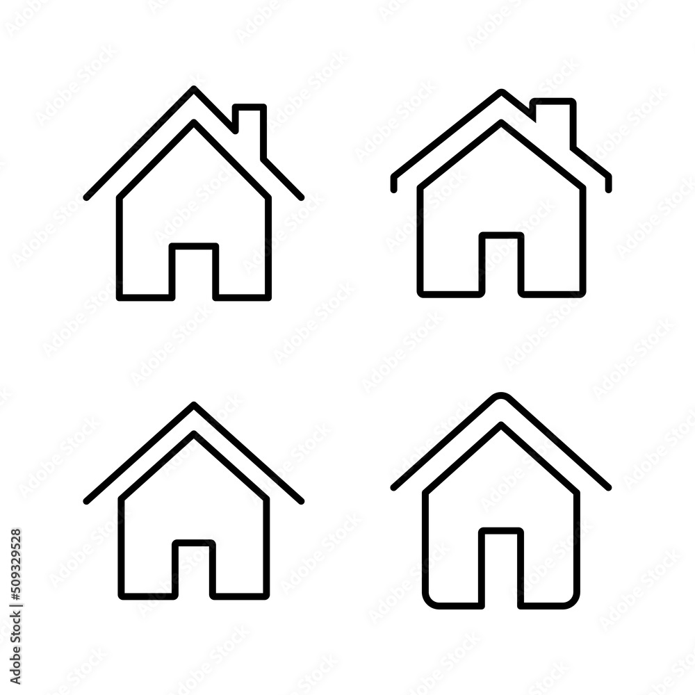 House icon vector. Home sign and symbol House icon vector. Home sign and symbol