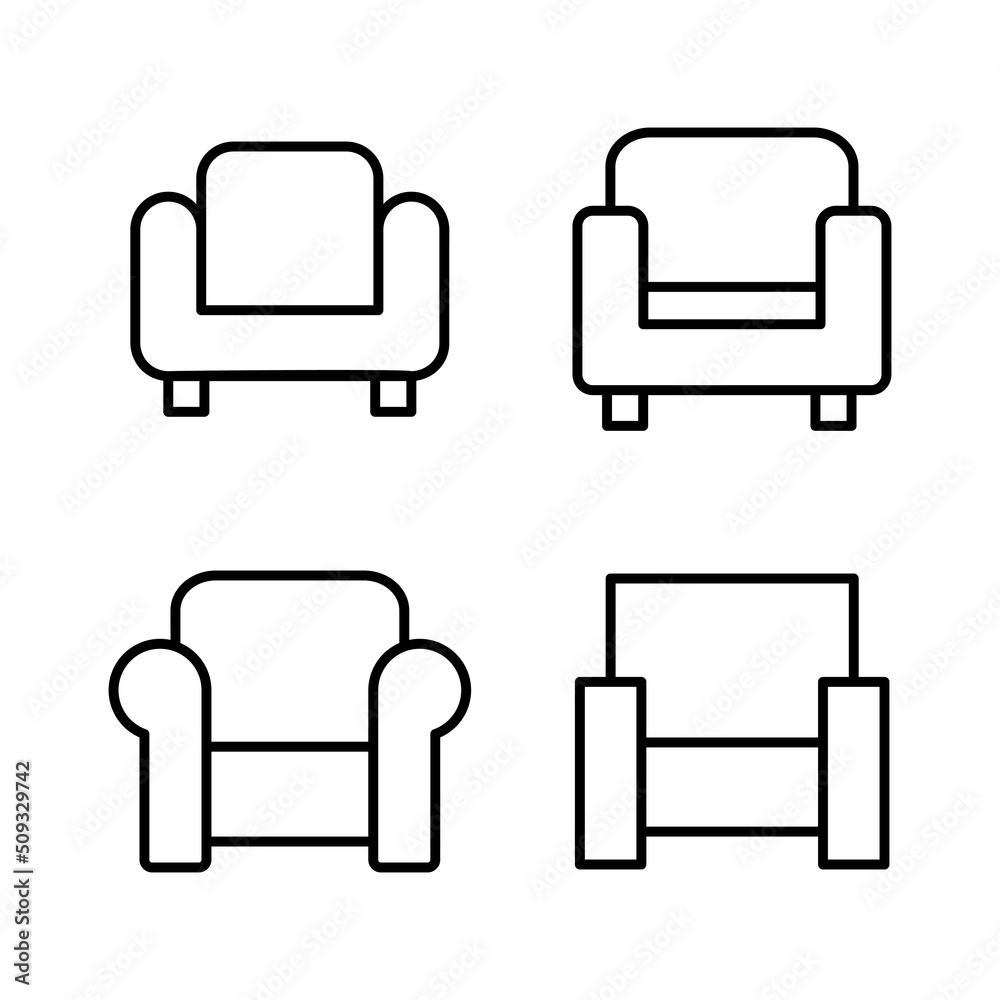 Sofa icon vector. sofa sign and symbol. furniture icon Sofa icon vector. sofa sign and symbol. furniture icon